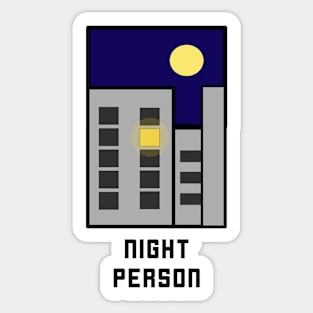 Night Person Sticker